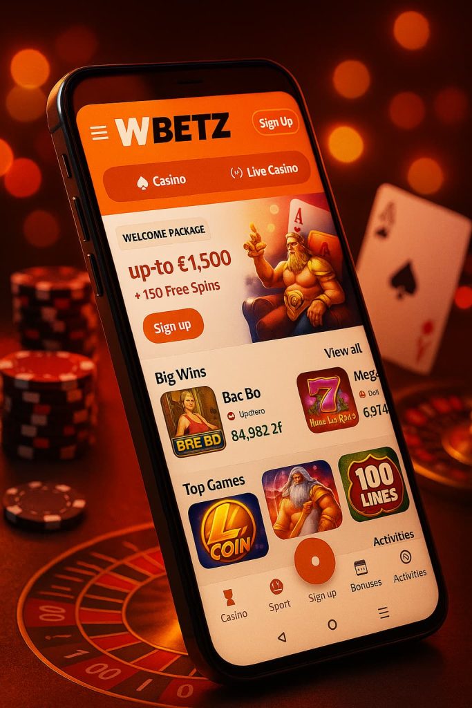 app wbet casino